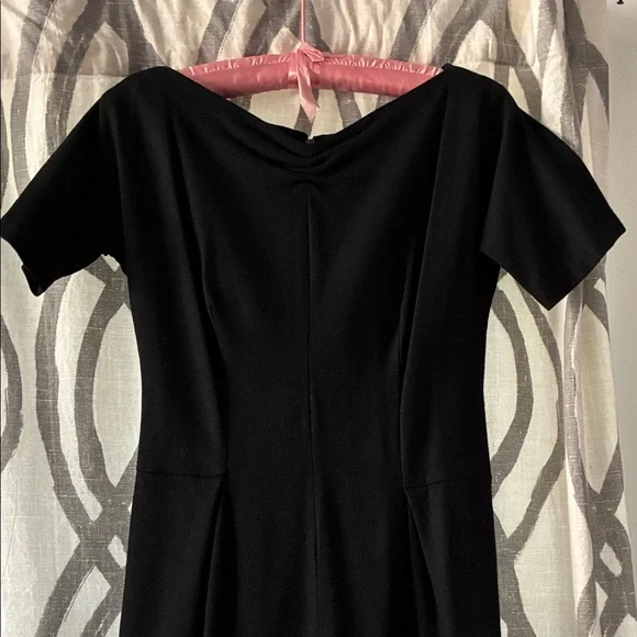 Classic Vintage Black Midi Dress - Picture 2 of 7